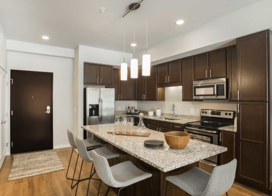 Fully-Equipped Kitchens With Stainless Steel Appliances