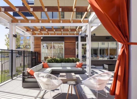 Outdoor Lounge Area With Pergola