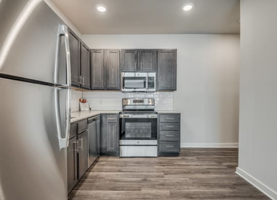 Kitchen with Overhead Lighting