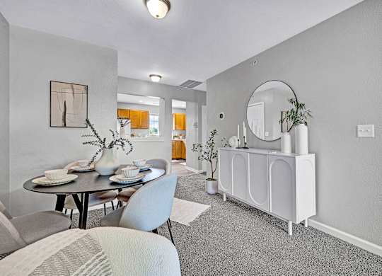 Living Area with Overhead Lighting