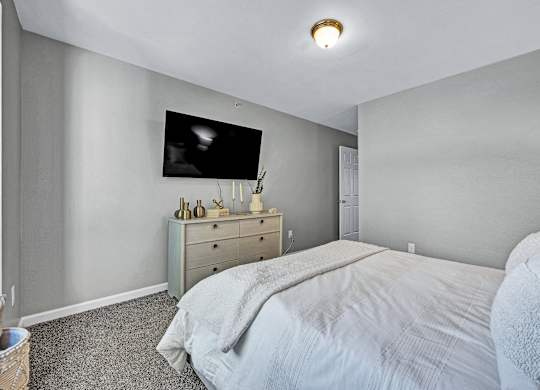 Bedroom with Plush Carpeting