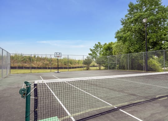 Lighted Tennis Court