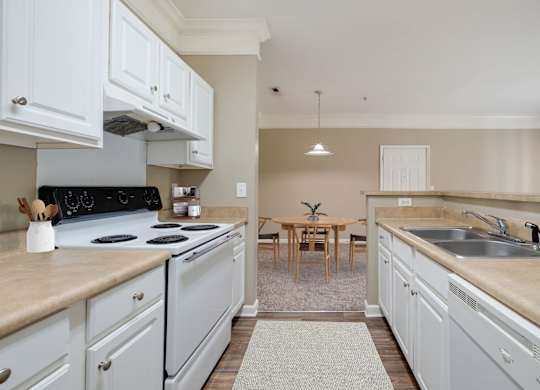 Kitchen with White Cabinetry