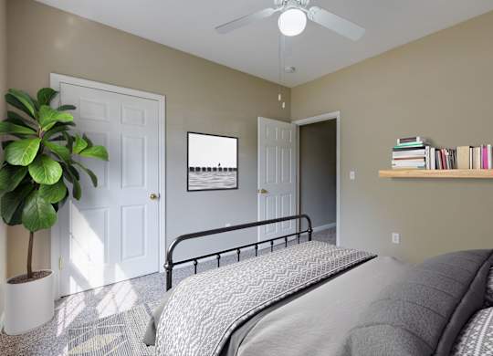 Bedroom With Ceiling Fan