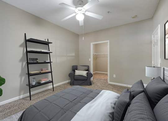 Bedroom With Ceiling Fan