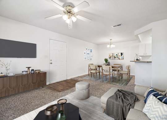 Separate Dining Area with Overhead lighting