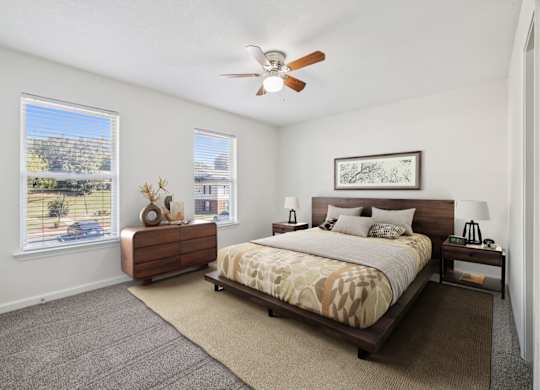 Bedroom with Abundant Natural Light