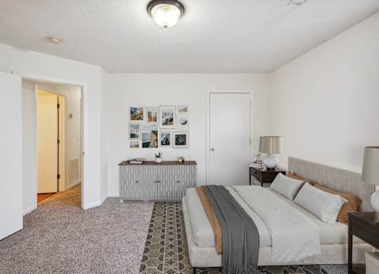 Bedroom with Plush Carpeting