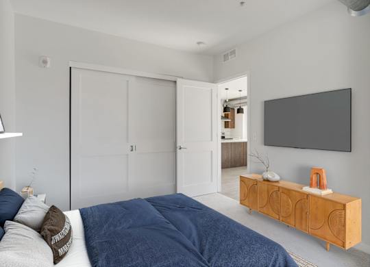 Bedroom with Plush Carpeting