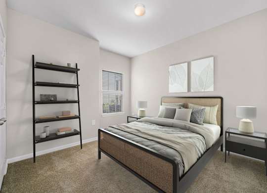Bedroom with Plush Carpeting