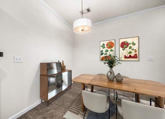 Separate Dining Area with Overhead lighting