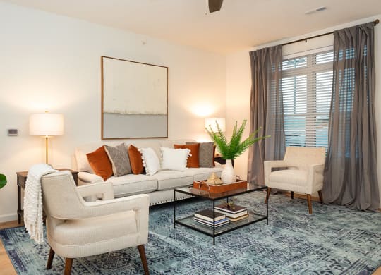 Living Room with Large Double Windows