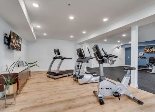 Treadmill, Elliptical, & Stationary Bike At The Fitness Center