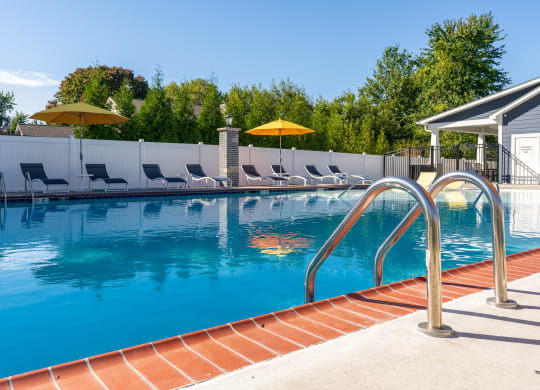 Inviting Outdoor Pool with Lounge Furniture