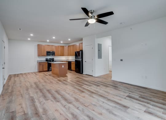 Spacious Hallway with Recessed Lighting