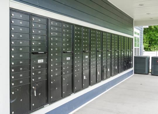 A mail center at Meadowridge