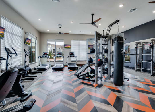 Cardio and Weight Equipment at the Fitness Center