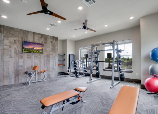 Fully Equipped Fitness Center with Weights
