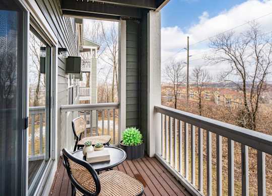 Balcony with Wooded Views