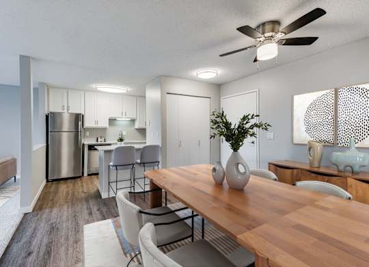 Dining Area with Ceiling Fan