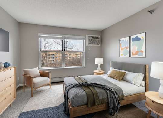 Bedroom with Plush Carpeting