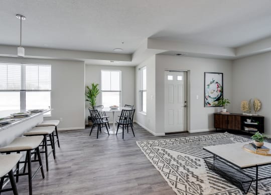 Open Concept Kitchen, Dining & Living Room