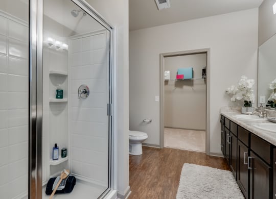Walk-In Tiled Shower