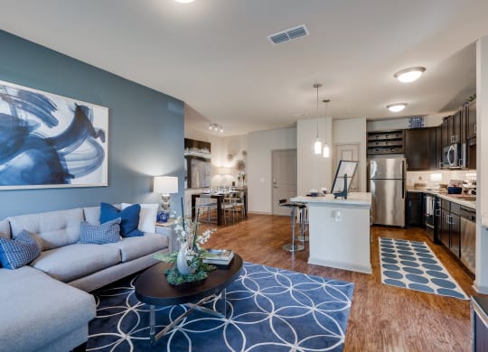 Open-Concept Kitchen, Living & Dining