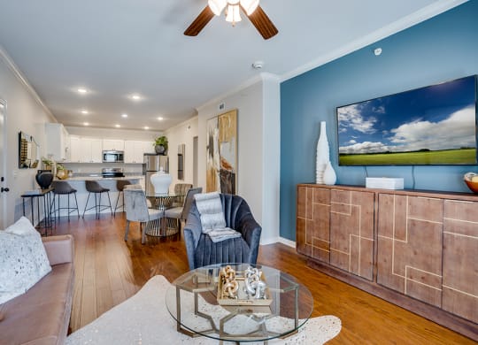 Open Concept Living Room and Dining Area