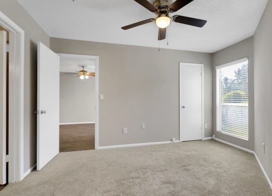 Spacious Bedroom with Plush Carpeting