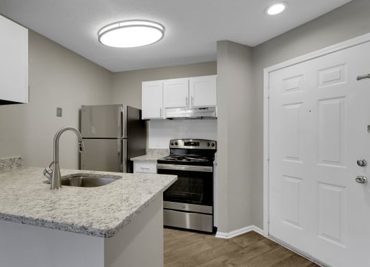 Renovated Kitchen with Granite Countertops