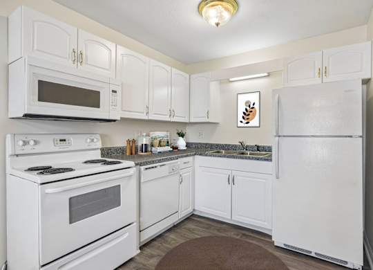 Kitchen with White Cabinetry