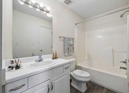 Bathroom with White Cabinets