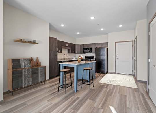 Spacious Kitchen Island