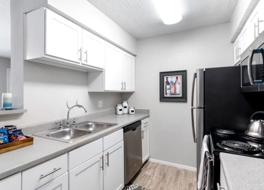Kitchen with White Cabinetry