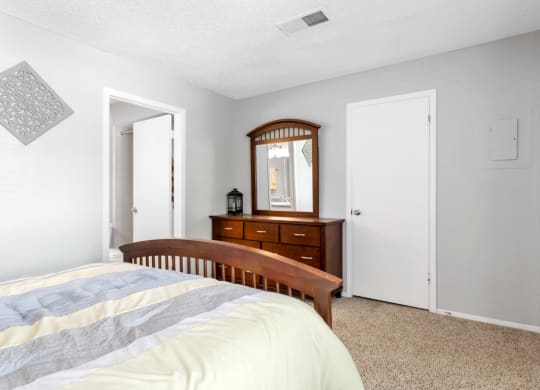 Bedroom with Plush Carpeting