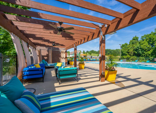 Outdoor Pergola On The Pool Sundeck