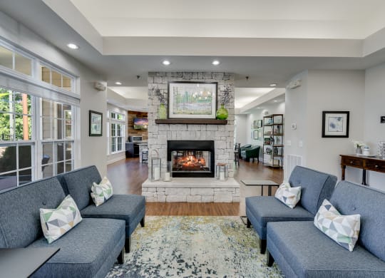 Clubhouse Lounge With Fireplace