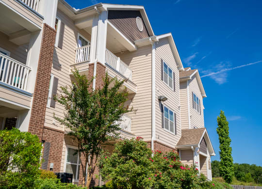 Lush Landscaping In Front Of Apartment Homes