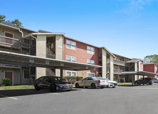 Carport Parking In Front Of Apartment Homes