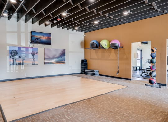Large Floor Space for Various Work Outs in the Fitness Center