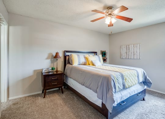 Spacious Bedroom with Plush Carpet
