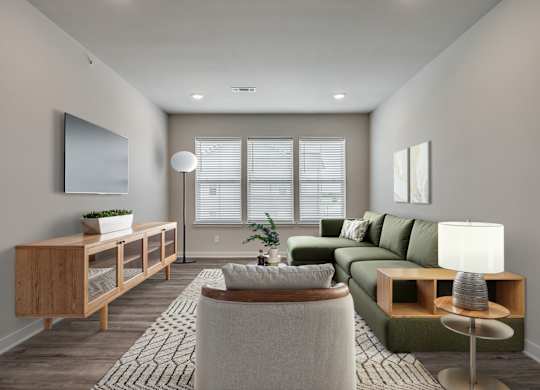 Living Room with Abundant Natural Lighting
