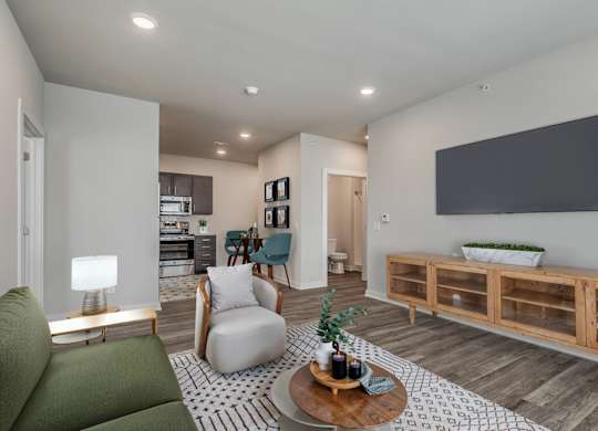 Living Room with Abundant Natural Lighting
