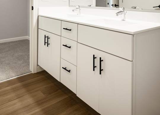 Bathroom with White Cabinets