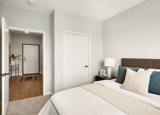 Bedroom with Plush Carpeting