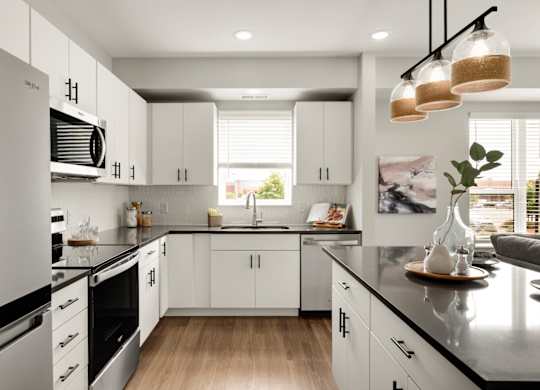 Fully Equipped Kitchen with Stainless Steel Appliances