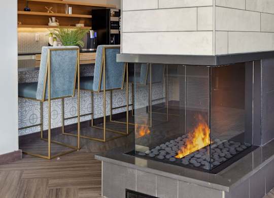 Community Room with Fireplace