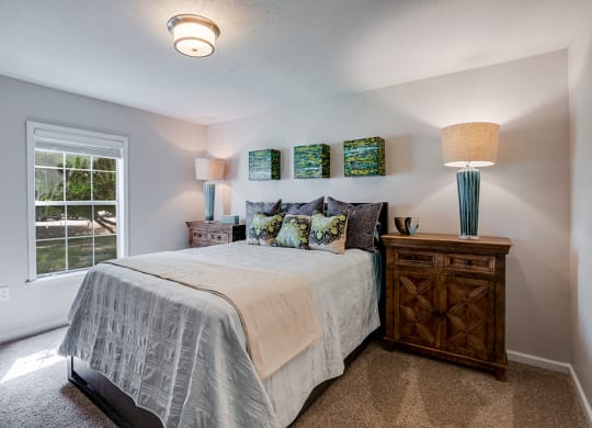 Bedroom with Large Window that let in Lots of Natural Light