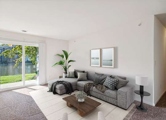 Living Room with Patio